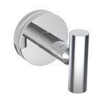 WINGITS® MODERN Elegance Single Robe Hook Glass Mount, Stainless Steel, Polished Finish